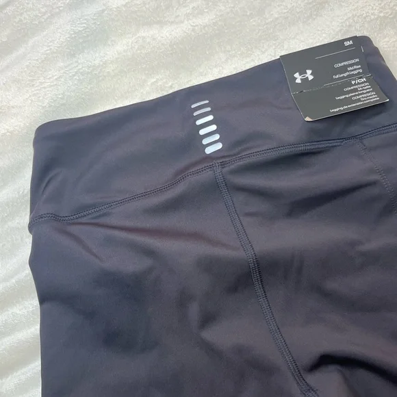 NWT Womens Black and Purple Compression Under Armour Athletic Legging Size S - Picture 9 of 10